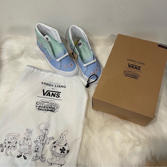 VANS X SANDY LIANG X SPONGEBOB SK8-HI 38 DX - SANDY CHEEKS BRAND NEW WITH BOX - Picture 2 of 14